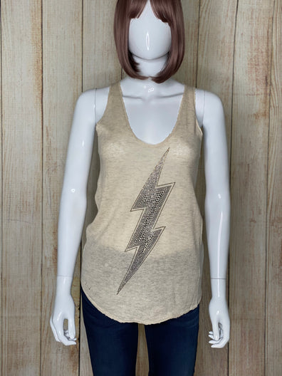 Cashmere Printed & Thunder Embellished Vest